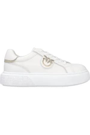 Pinko Sko, Dame, Hvid, 39 EU, Uld, Sneakers