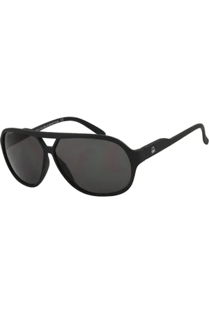 Benetton Tilbehør, unisex, Sort, 55 MM, Uld, Klassiske Sorte Junior Solbriller