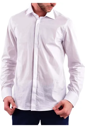 Manuel Ritz Skjorte, Herre, Hvid, 3XL, Uld, Casual Bluser