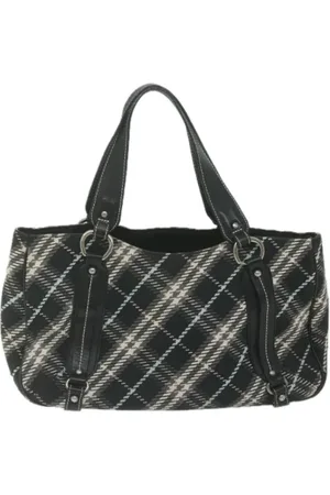 Burberry Pre-owned, Dame, Sort, ONE SIZE, Tyl, Pre-owned Canvas totes
