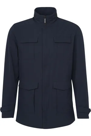 Bugatti Jakke, Herre, Blå, XL, Uld, Jackets