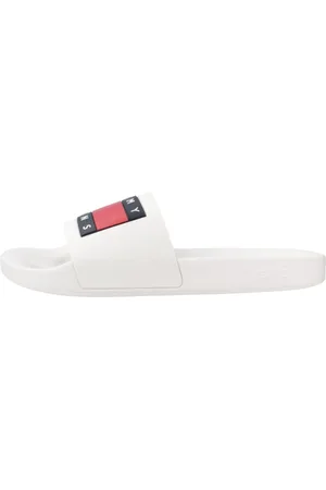 Tommy Hilfiger Sko, Herre, Hvid, 45 EU, Sliders