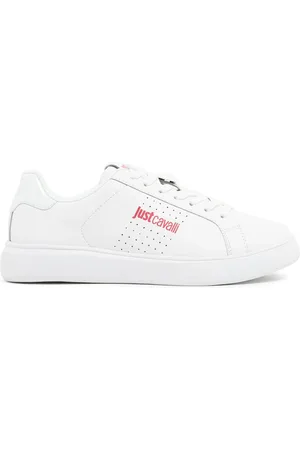 Roberto Cavalli Sko, Dame, Hvid, 36 EU, Uld, Hvide Sneakers Sko
