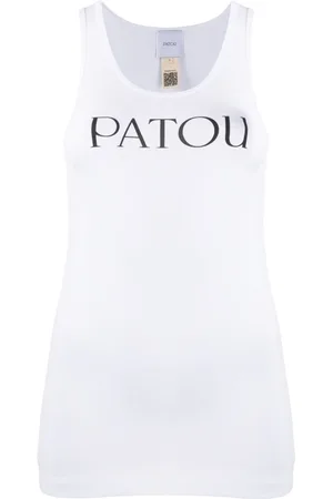 Patou Top, Dame, Hvid, M, Bomuld, Ærmeløse top