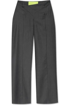 GAUGE81 Bukser, Dame, Grå, L, Uld, Tora Pinstripe bukser