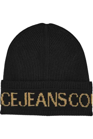VERSACE Tilbehør, Dame, Sort, ONE SIZE, Uld, Beanies