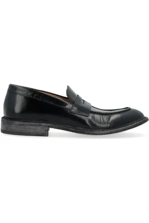 Moma Sko, Herre, Sort, 44 EU, Læder, Vintage Sort Læder Loafer