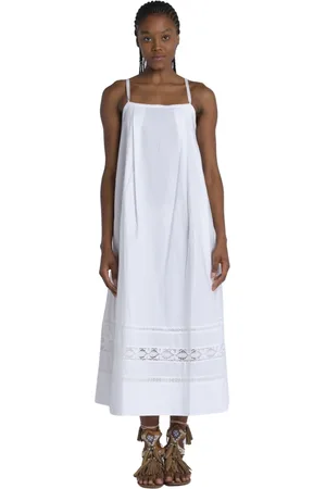 Soeur Kjole, Dame, Hvid, M, Bomuld, Maxi Dresses