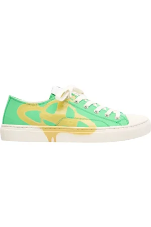 Vivienne Westwood Sko, Dame, Grøn, 37 EU, Bomuld, Sneakers