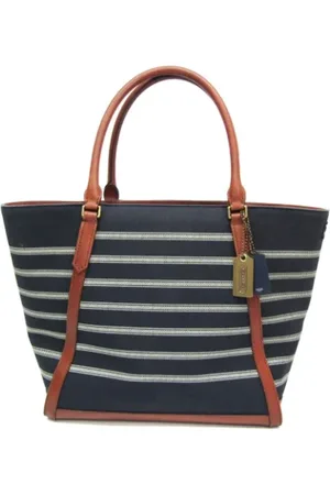 Coach Pre-owned, Dame, Blå, ONE SIZE, Tyl, Pre-owned Canvas totes
