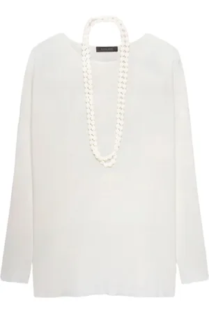 Elena Miro Top, Dame, Hvid, S, Uld, Sweatshirts