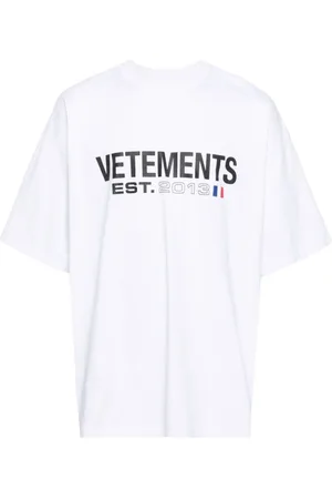 Vetements Top, Dame, Hvid, S, Bomuld, T-shirts