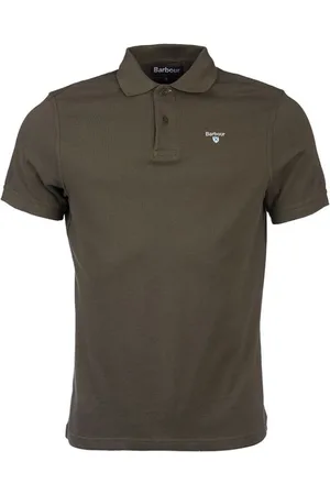 Barbour Top, Herre, Grøn, L, Bomuld, Klassisk Bomuldspolo