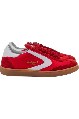 Valsport 1920 Sko, Herre, Rød, 42 EU, Nylon, Olimpia Nylon Suede Sneakers Rød