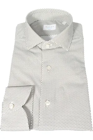 Xacus Skjorte, Herre, Grøn, 3XL, Uld, Slim Fit Aktiv Skjorte Grøn Microfantasia
