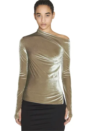 Helmut Lang Top, Dame, Grøn, XS, Uld, Tops