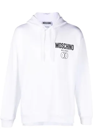 Moschino Sweathshirts & Hoodies, Herre, Hvid, L, Bomuld, Hoodies