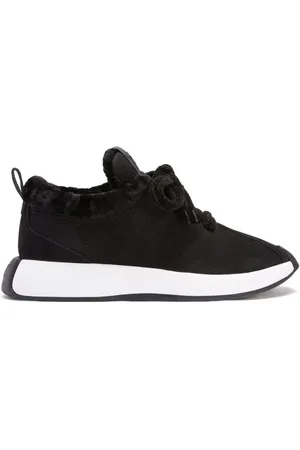 Giuseppe Zanotti Sko, Herre, Sort, 43 EU, Uld, Elegant Sort Sneakers
