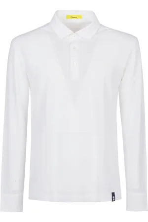 DRUMOHR Top, Herre, Hvid, L, Bomuld, Polo Bluser