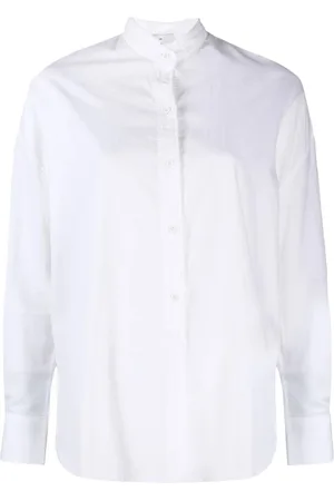 Vince Bluser & Skjorter, Dame, Hvid, L, Bomuld, Long Sleeve Tops