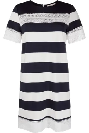 Twin-Set Kjole, Dame, Flerfarvet, M, Uld, Midi Dresses