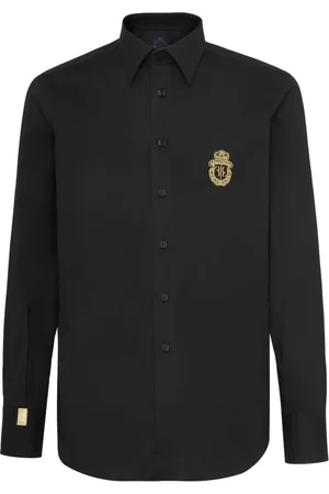 BILLIONAIRE Skjorte, Herre, Sort, 4XL, Bomuld, Long Sleeve Tops