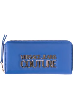 VERSACE Tilbehør, Dame, Blå, ONE SIZE, Læder, Wallets Cardholders