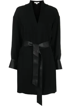 Vince Kjole, Dame, Sort, XS, Polyester, Midi Dresses