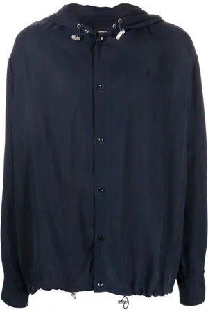 Giorgio Armani Skjorte, Herre, Blå, M, Uld, Long Sleeve Tops