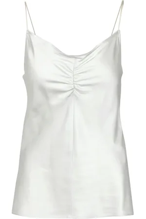 Mauro Grifoni Top, Dame, Grå, M, Satin, Ærmeløse toppe