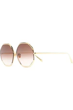 Linda Farrow Tilbehør, Dame, Gul, 63 MM, Uld, Solbriller