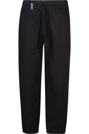 VERSACE Bukser, Herre, Sort, M, Bomuld, Sort Patch Logo Bukser