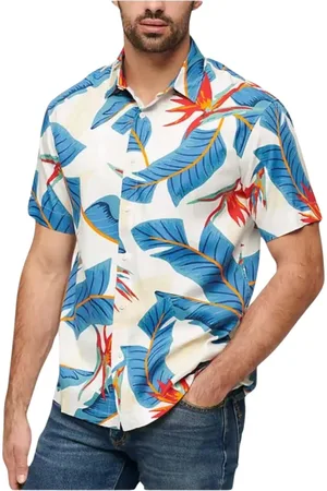 Superdry Skjorte, Herre, Flerfarvet, XL, Tropisk Hawaiianskjorte
