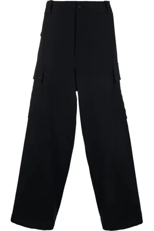 Giorgio Armani Bukser, Herre, Blå, XL, Uld, Straight Bukser