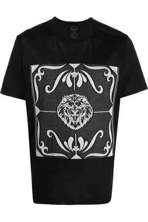 BILLIONAIRE Top, Herre, Sort, 2XL, Bomuld, Sort Casual Rund Hals T-Shirt