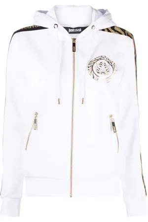 Roberto Cavalli Sweathshirts & Hoodies, Dame, Hvid, L, Bomuld, Hoodies