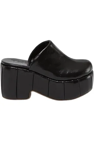 THEMOIRÈ Sko, Dame, Sort, 39 EU, Uld, Heeled Mules