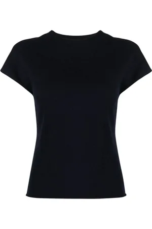 Vince Top, Dame, Blå, L, Uld, T-shirts