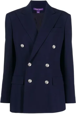 Ralph Lauren Jakke, Dame, Blå, S, Uld, Blazers