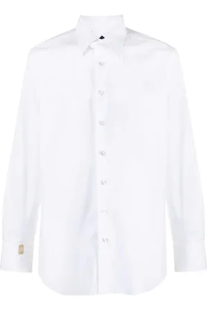 BILLIONAIRE Skjorte, Herre, Hvid, 3XL, Bomuld, Long Sleeve Tops