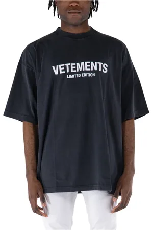 Vetements Top, Herre, Sort, M, Bomuld, T-shirts