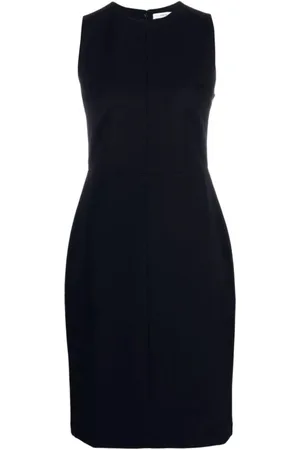 Vince Kjole, Dame, Blå, XL, Bomuld, Midi Dresses