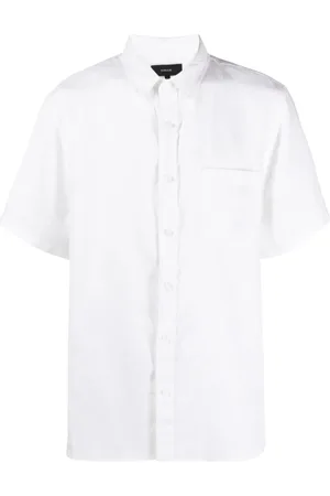 Vince Skjorte, Herre, Hvid, 2XL, Uld, Short Sleeve Bluser
