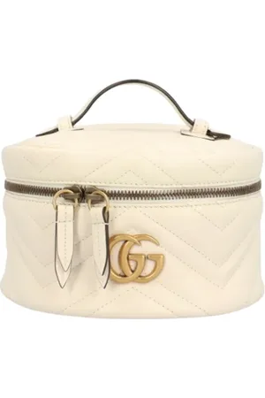 Gucci Pre-owned, Dame, Hvid, ONE SIZE, Tyl, Pre-owned Laeder gucci-tasker