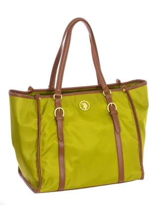 U.S. Polo Assn. Taske, Dame, Grøn, ONE SIZE, Nylon, Nylon Shopper Taske med Lynlåslukning