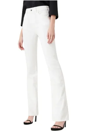 Emporio Armani Jeans, Dame, Hvid, W30, Uld, Flared Jeans