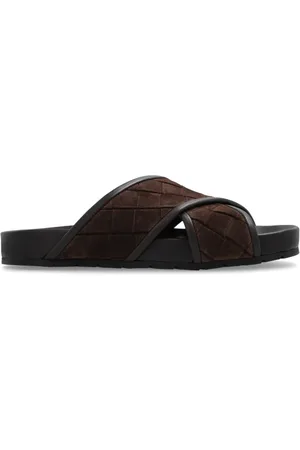Bottega Veneta Sko, Herre, Brun, 41 EU, Læder, Tarik Slides