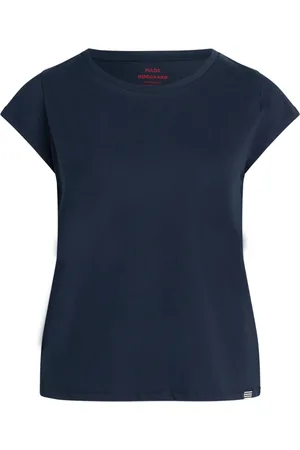 Mads Norgaard Top, Dame, Blå, XS, Bomuld, 101478 Favorite Teasy Toppe T-shirts Sky Captain
