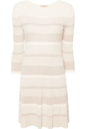 Twin-Set Kjole, Dame, Flerfarvet, S, Bomuld, Knitted Dresses