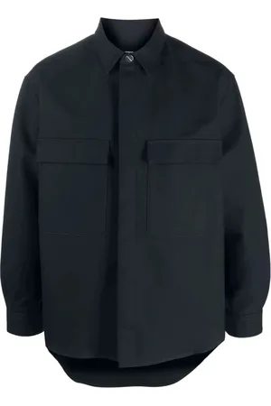 Giorgio Armani Jakke, Herre, Blå, M, Bomuld, Jackets